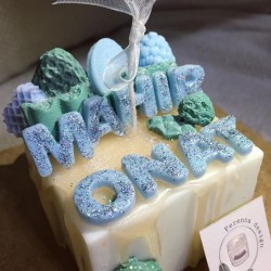 Perenna İsme Özel Dekoratif Pasta Mum M_3