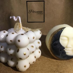 Perenna Dekoratif Bubble ve Ay-Güneş Takım Mum
